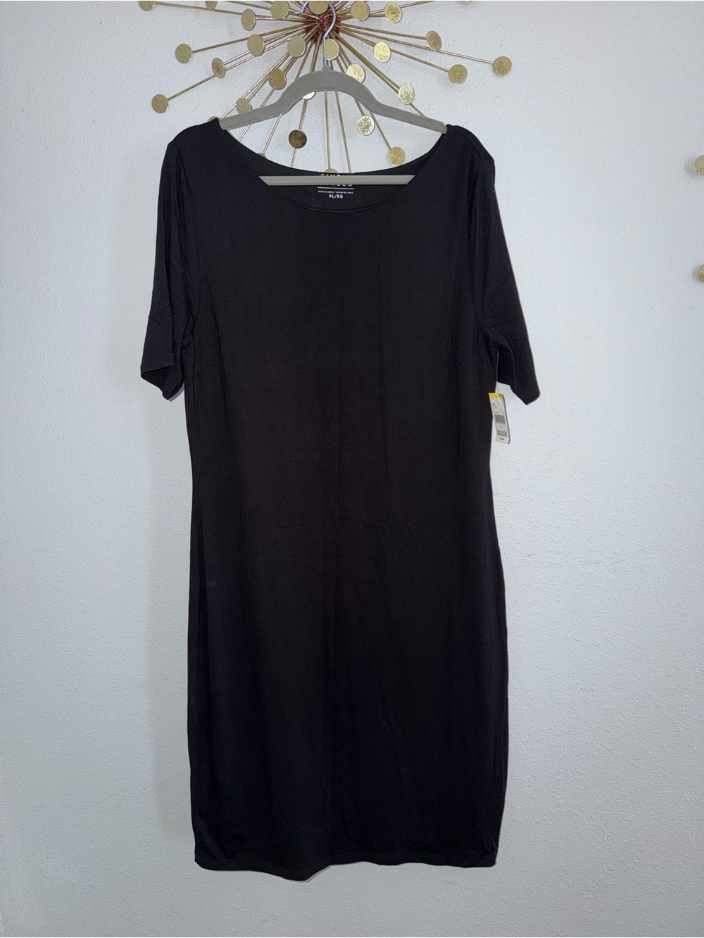 Simply Styled Black Midi Shift Dress